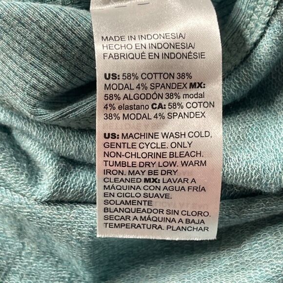 Chico's Zenergy Tunic 2 (12/14) Ribbed Trim Soft Cotton Modal Blend Crew Neck - Picture 6 of 13